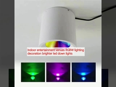 Tempat hiburan dalam ruangan pencahayaan RGBW dekorasi lebih terang dipimpin turun lampu