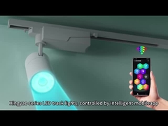 360 Adjustable Movable LED Track Lights Modern Gaya Asia Aluminium Body untuk Toko Indoor Meal Bars