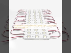 Lampu Papan Nama Modul LED 3 Smd Warna Tunggal Luar Ruangan 2835 Lensa 1.2w 12v