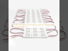 Lampu Papan Nama Modul LED 3 Smd Warna Tunggal Luar Ruangan 2835 Lensa 1.2w Lampu 12v