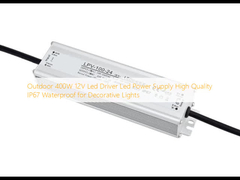 Outdoor 400W 12V Led Driver Led Power Supply Kualitas tinggi IP67 Waterproof untuk lampu dekoratif