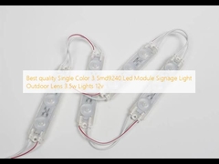 Kualitas terbaik Warna Tunggal 3 Modul Led Smd9240 Lampu Signage Lensa Luar Ruangan 3.5w Lampu 12v