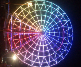 Keajaiban Bean SMD5050 IP67 Warna Putih 20mm LED Pixel Light Untuk Roda Ferris