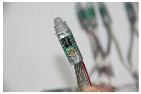 Professional CE 0.3W 12mm Straw Hat Pixel LED Light Curtain Waterproof IP67