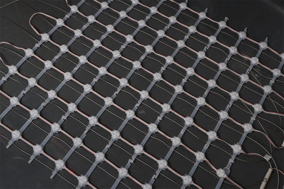 CE ROHS DC12V 75W RGB Flexible LED Mesh Curtain Miracle Bean IP67