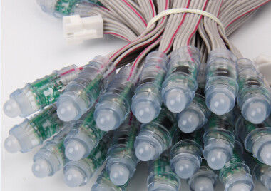 Bullet Type 12MM Led Pixel , F8 DC05V RGB full Color LED Pxiel String Light
