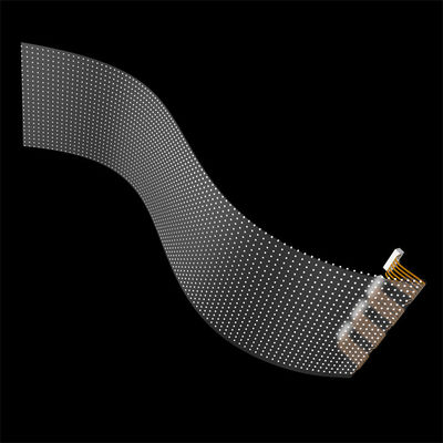 P20 DC5V Thin Film LED Display WE1314 RGB 16bit Video Transparent Glass LED Screen Wall For Retail Store