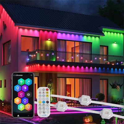 Miracle bean 25MM DC12V IP67 rgb 1.5W waterproof LED Outdoor and Indoor programmable eaves lighting lights
