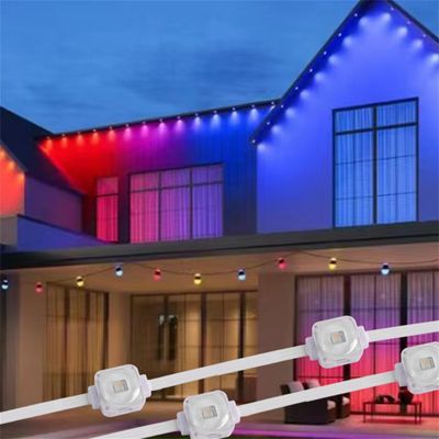 Outdoor Waterproof Rgbw Led Point Holiday Christmas Pixel Decoration Lights Led Eave Lights