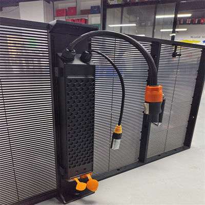 outdoor and indoor Full-Color LED Transparent Screen Advertising Display Screen Grille and Display Screen