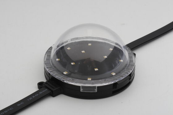 IP67 Waterproof  80mm RGB Controllable LED Pixel Point Light Bayer LED Beads German PC Material for Building Exterior Wall Lighting Projects
