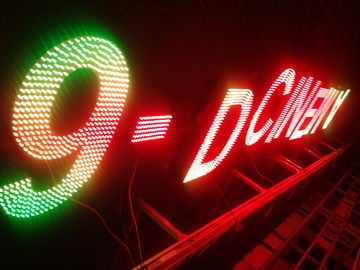 Outdoor single color, penuh warna led channel letter sign untuk iklan yang bagus