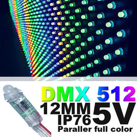 12mm tahan air rgb full color dipimpin lampu piksel DC5V dengan IC untuk LED Controller Smart Color Changing