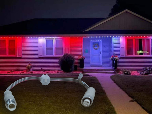 20 Mm 30 Mm Permanen Liburan Lampu 5050 Rgb Rgbw 1903 2904 IC LED Pixel Point Rumah Pintar Eksterior Lampu Natal