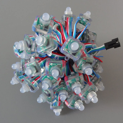 WS2811 Square LED Pixel Light 5V 12V 6898 Chip Perlindungan Tahan Air Lem Silikon Penuh