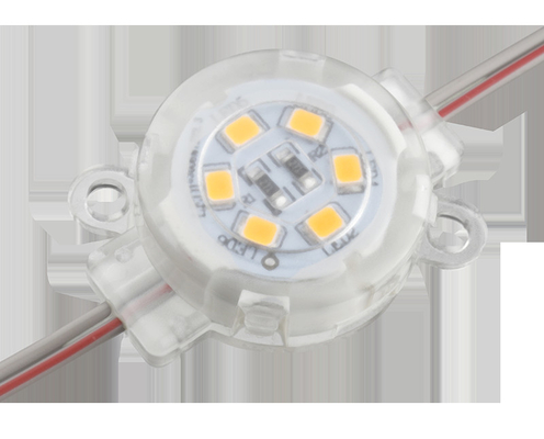 Outdoor Single Color 30mm LED Point Light IP67 Tahan Air 0.6W 12V 30mm PC Body
