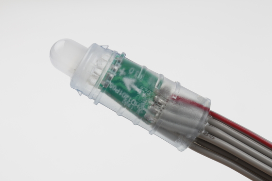 Luar Ruangan Tahan Air 12MM LED Pixel Light IP67 0.3W 5V RGB