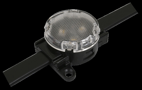 DMX512 IP67 Smart RGB Lampu Titik LED Tahan Air DC24V 0.75W 30mm SMD3535