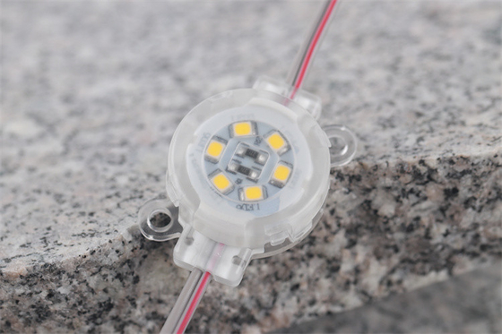 DC12V 0.6W LED Pixel Point Light Waterproof IP67 SMD2835 30mm 6500K PC Anti - UV