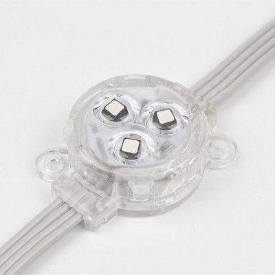 DC5V 30mm RGB LED Titik Cahaya IP67 Tahan Air 0.75W DMX512 Smd3535