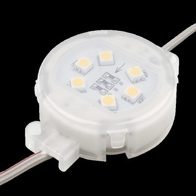 Lampu LED Titik Warna Tunggal Tahan Air Luar Ruangan IP67 1.2W Smd2835 DC24V 50mm