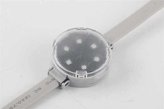 IP67 LED Titik Cahaya 1.8W DC15V 40mm Smd3535 DMX512 3RGB + 3W Sumber Titik Cahaya Sinyal Piksel