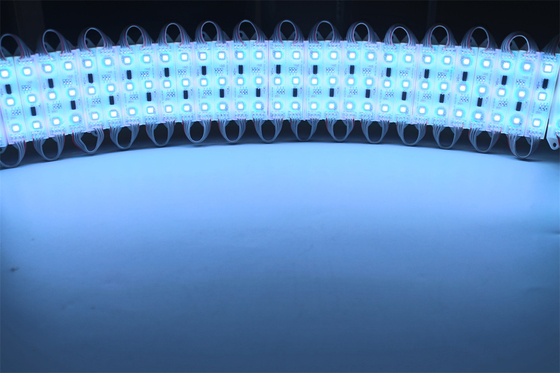 RGB Full Color 1.2w 12v Outdoor IP67 Waterproof 2835 3LED SMD Injection LED Module Untuk Iklan