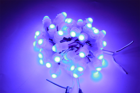 12mm Diameter DMX512 Penuh Warna Lampu Piksel Led Tahan Air DC5V Lampu Led