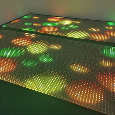 Ultra Thin Flexible DC5V P20 LED Transparent Film Screen SMD2121 Dengan Umur 100000 jam