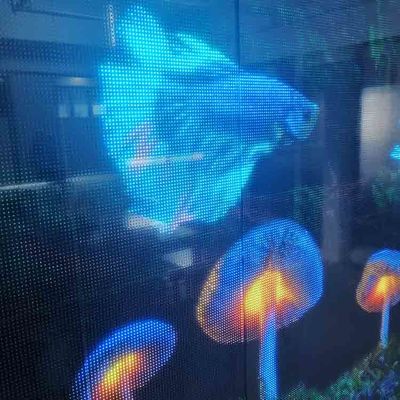 P6.25 Fleksibel LED Layar Film Transparan Indoor Soft Adhesive Super Slim LED