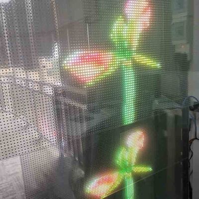 Indoor Transparent LED Film Display Full Color Flexible Transparent LED Screen