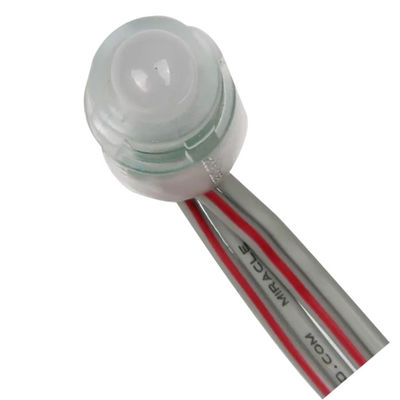Lampu Pixel Led Berwarna Tunggal 0.2W DC12V IP67 9mm Airproof Luar Ruang Lampu Pixel Iklan
