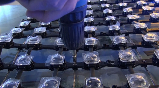 Epistar LED Chip P62.5 Flexible Outdoor Mesh Screen for Building Facade Lighting