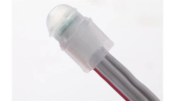DC12V 0.2W Waterproof IP67 warna tunggal 9mm led cahaya terbuka string untuk lampu luar ruangan