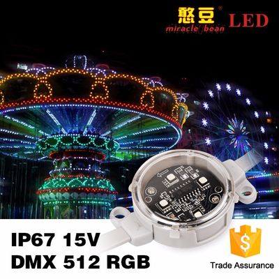 40mm 50mm DC24V Waterproof Rgb LED Pixel Light For Building Lighting