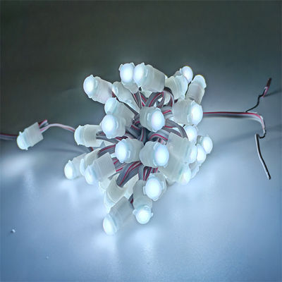Cahaya tinggi 9mm LED Pixel Light Double Chip IP67 0.2W 12V Waterproof
