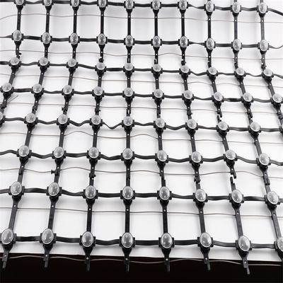 Full-color Custom Mesh LED Display Panel Screen Untuk Periklanan Kelas Perlindungan IP67