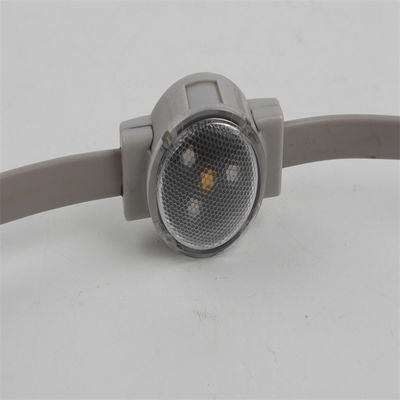 RGB SMD3535 Full color led pixel 30mm 12V 1W bulat tahan air led lampu natal dengan penutup lensa