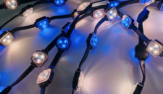 Solusi pencahayaan permanen untuk lampu strip eksterior LED untuk dekorasi fasad bangunan
