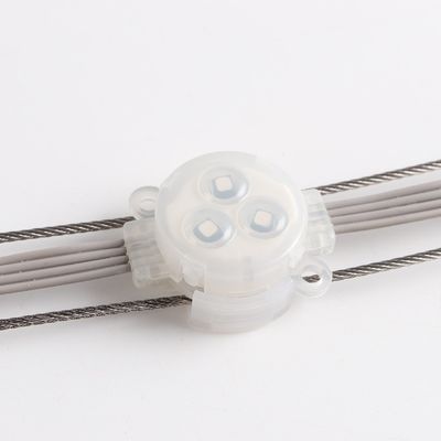 RGB LED Point Light 1W Epistar Chip 30mm RGB LED Point Light Waterproof Outdoor IP67 dengan tubuh PC