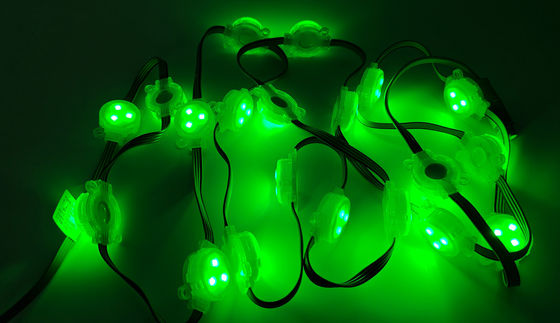 RGB LED Point Light  1W Epistar Chip 30mm RGB LED Point Light Waterproof Outdoor IP67 with PC Body