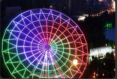 Outdoor LED Pixel Point Light Aluminum Channel Profile Track 50mm Diameter IP67 Waterproof Building Lighting