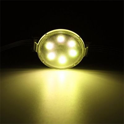 Sumber cahaya titik diameter 50mm merah hijau biru monokrom 24V lampu piksel permanen luar