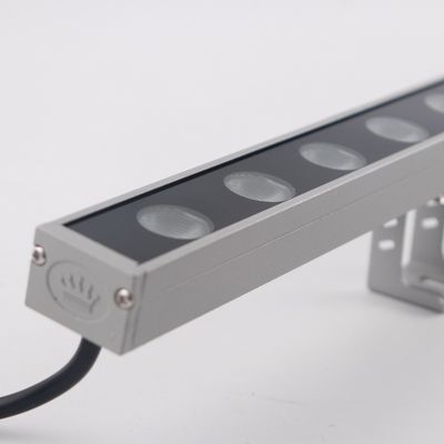 Pencahayaan Bangunan Luar 18W LED Wall Washer dengan Double-Angle Lens dan 10*60 Beam Angle