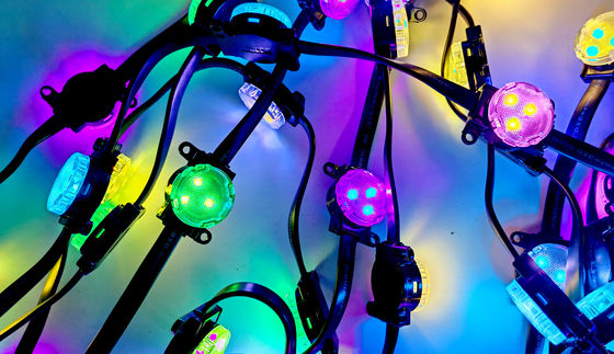 Dekorasi Taman Luar Ruang Led Pixel Light Dengan Kontrol DMX512 Dan Desain Waterproof