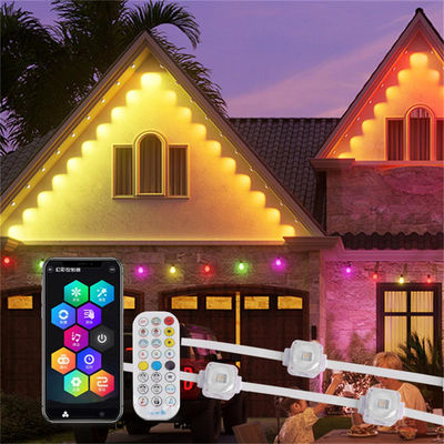 25MM RGB SMD5050 1.5W DC24V Aluminium Track Outdoor House Light Fixture Ip67 Rgbw LED Rgbic Lampu Luar Natal Permanen