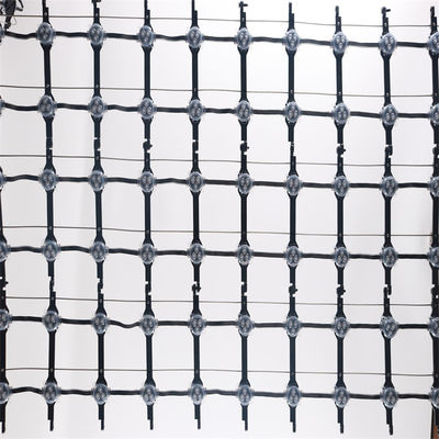 P100 80W RGB LED Mesh Wall Screen Outdoor IP67 DC12V Flexible Scrolling Media Facade