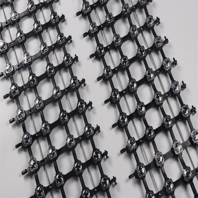 DMX512 Control LED Mesh Curtain Display Screen dengan sudut sinar 160 derajat dan SMD3535*3 LED