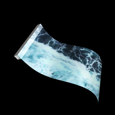 Mudah Dipasang XH-JHP-P4 LED Flexible Transparent Film Display untuk Window Glass DC5V