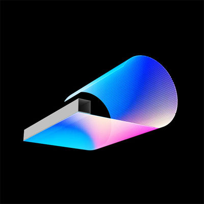 Pencahayaan tinggi warna fleksibel sumber cahaya titik LED layar transparan LED